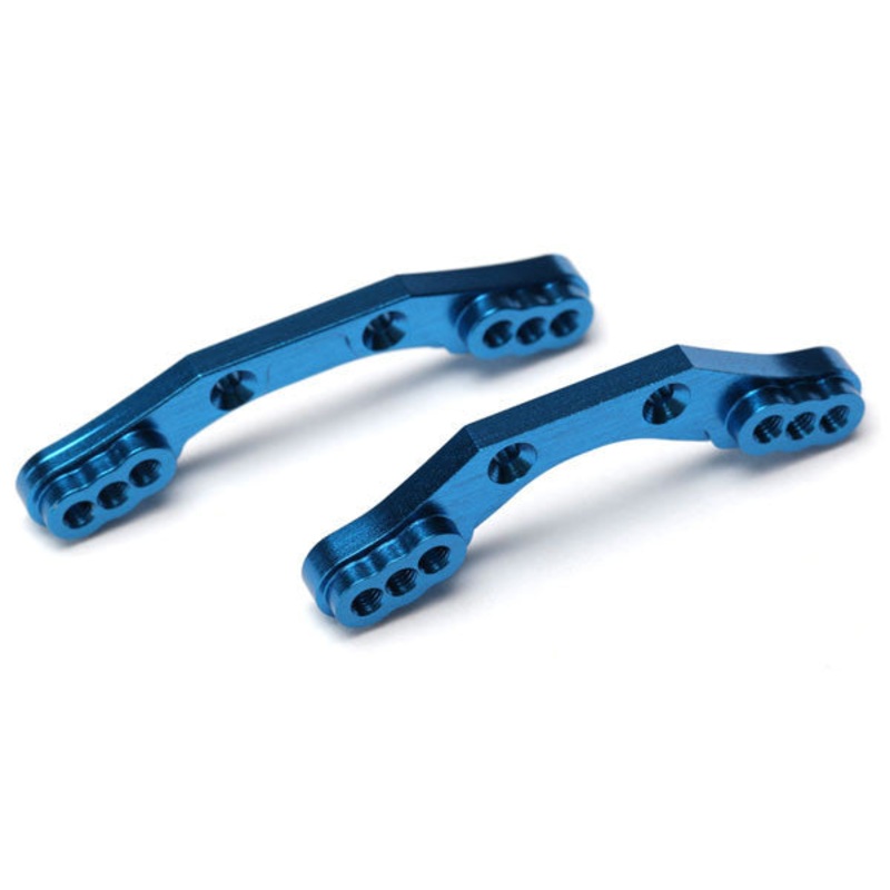 TRAXXAS 7537X Shock towers, front & rear, 6061-T6 aluminum (blue-anodized)