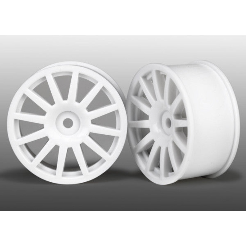 TRAXXAS 7571 Wheels, 12-spoke (white) (2)