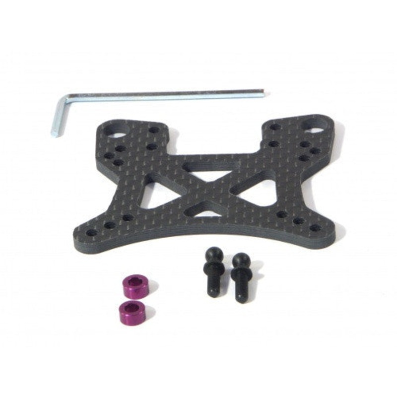 HPI 73096 Front Shock Tower Woven Graphite *DISC*