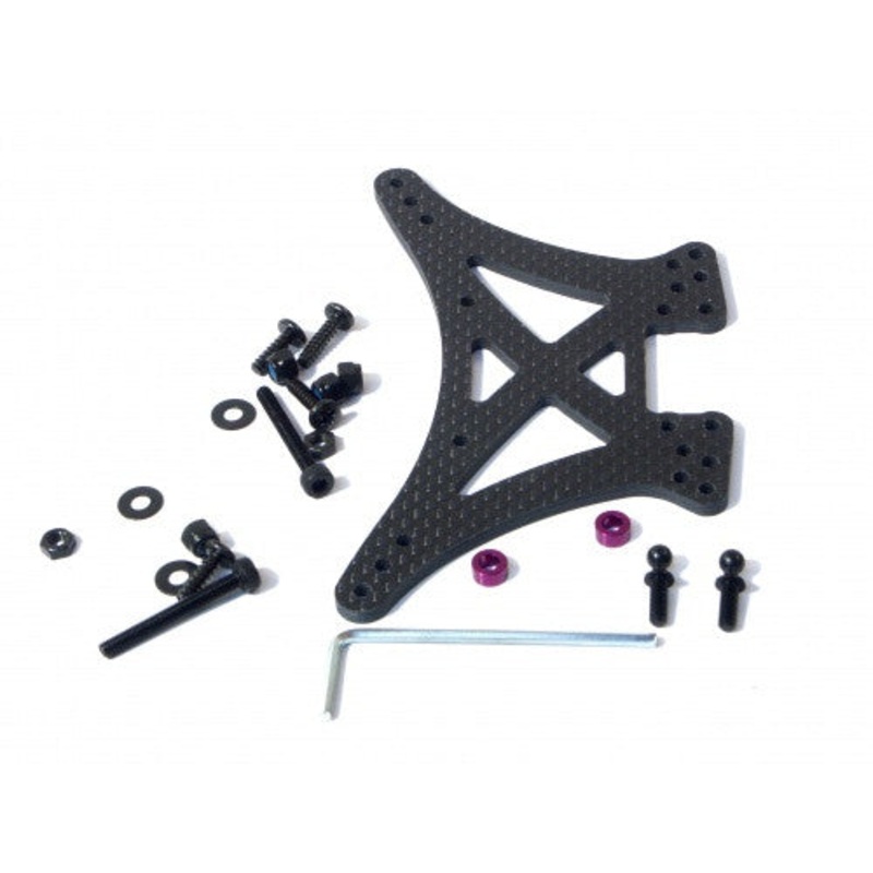 HPI 73097 Rear Shock Tower Woven Graphite *DISC*