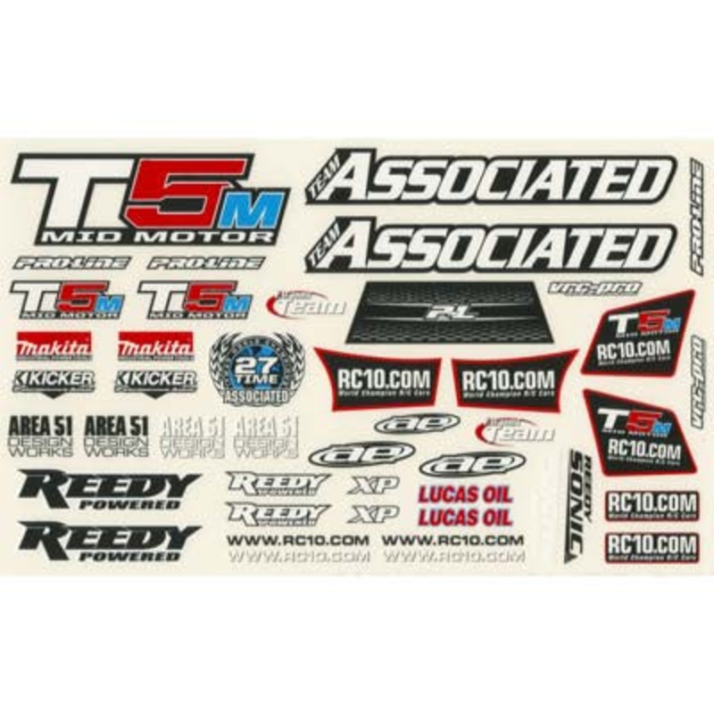 ASSOCIATED 71022 Decal Sheet RC10 T5M