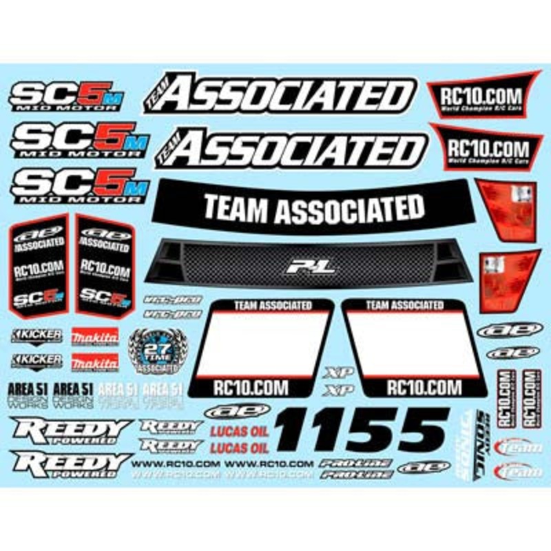 ASSOCIATED 71036 Decal Sheet SC5M