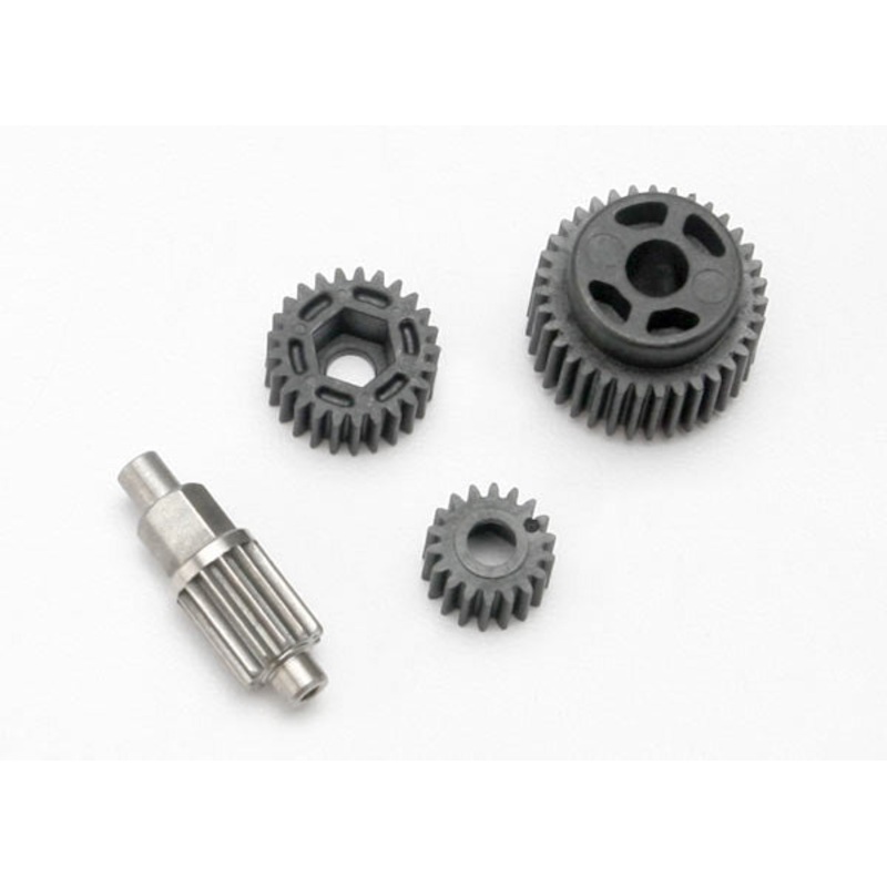 TRAXXAS 7093 Gear set, transmission (includes 18T, 25T input gears, 13T idler gear (steel), 35T output gear, M3x13.75 screw pin)
