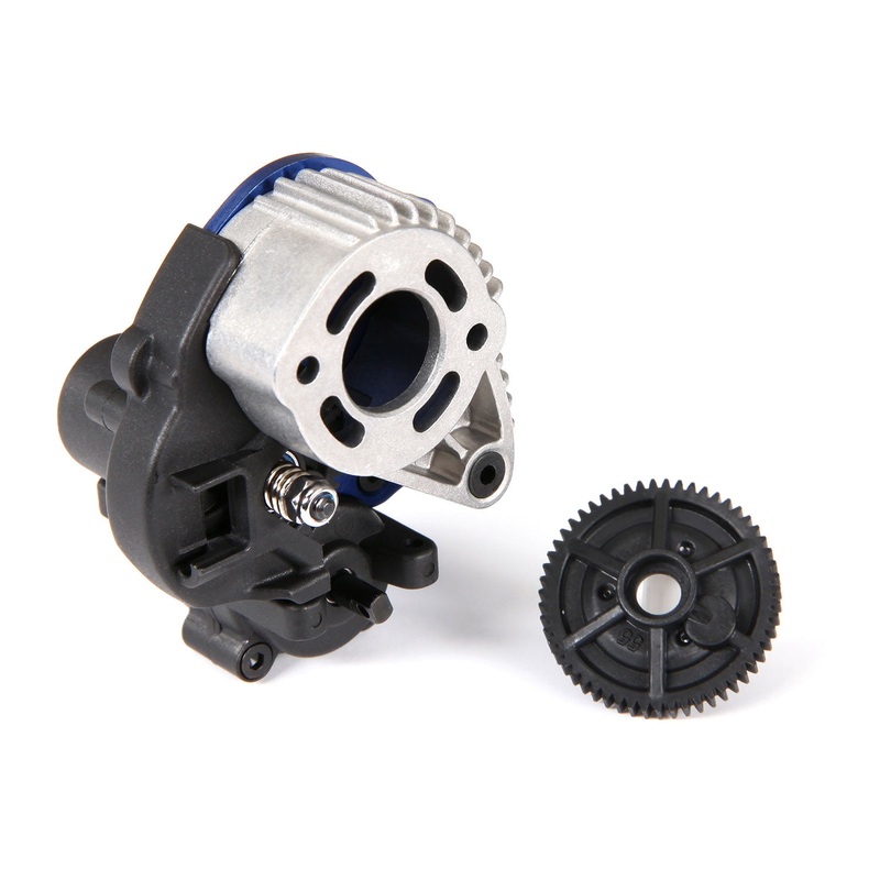 TRAXXAS 7095 Transmission, complete (fits 1/16-scale brushed models)