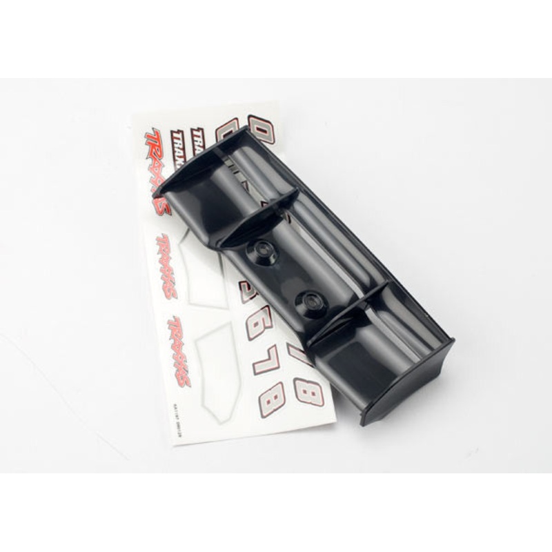 TRAXXAS 7122 Wing 1/16 E-Revo Black / Decal Sheet