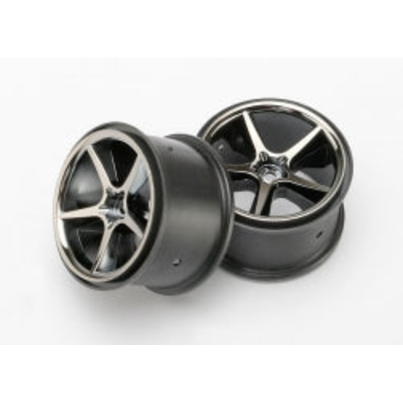 TRAXXAS 7172A Wheels, Gemini black chrome (2)