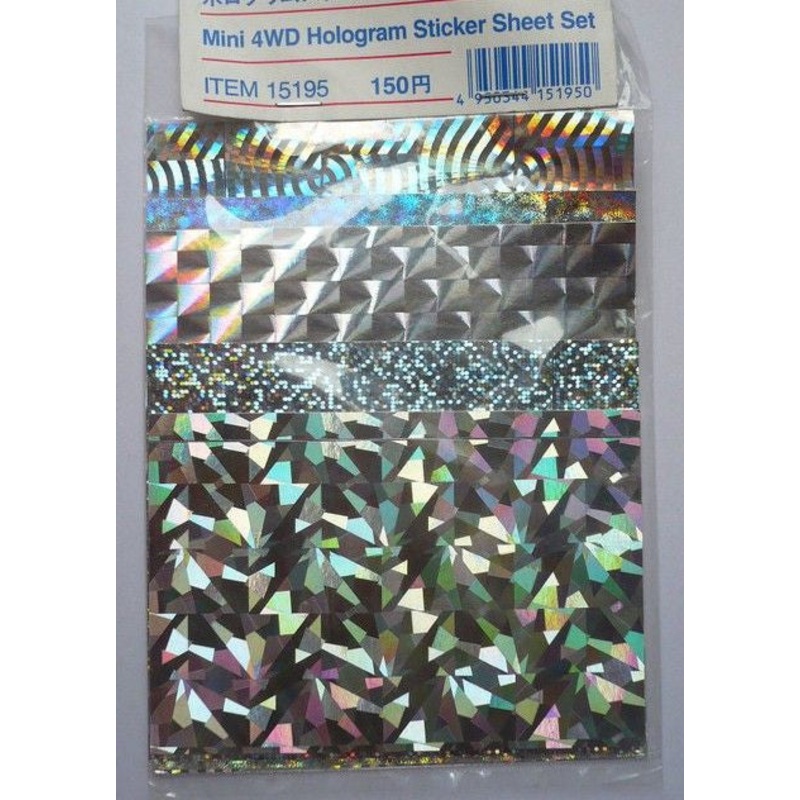 TAMIYA 15195 Mini 4WD Hologram Sticker Sheet Set *DISC*
