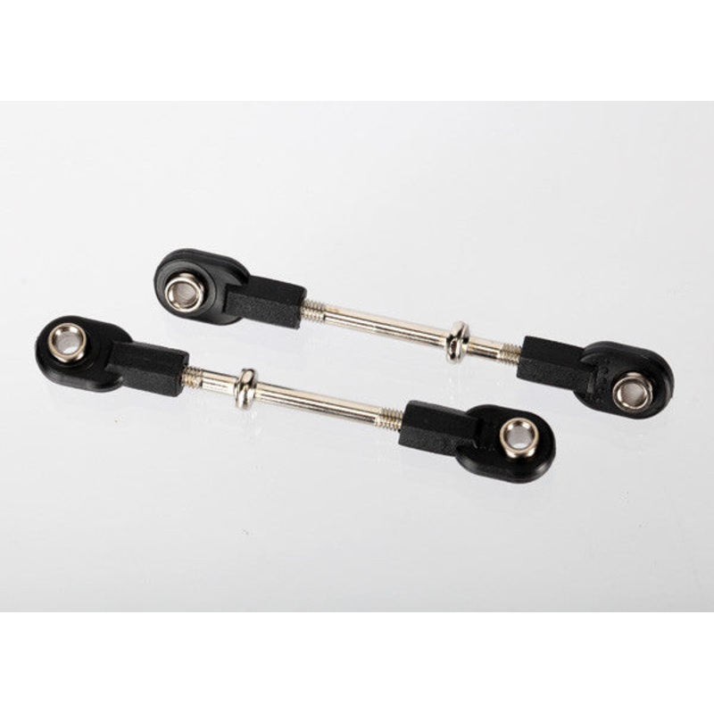 TRAXXAS 6938 Turnbuckles, toe links, 44mm (58mm center to center) (front) (assembled with rod ends and hollow balls) (2) : FUNNY CAR