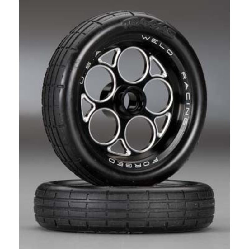 TRAXXAS 6969 Tires/Wheels Aluminum Weld Wheels Front *DISC*
