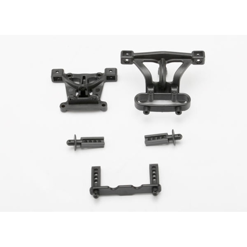 TRAXXAS 7015 Body mounts, front & rear/ body mount posts, front & rear