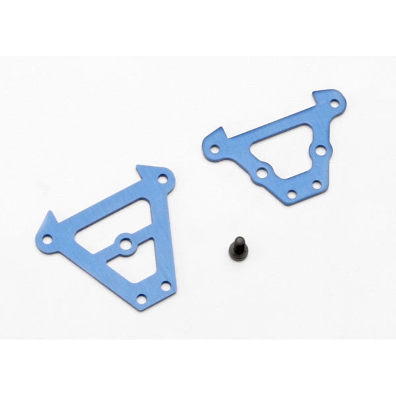 TRAXXAS 7023 Bulkhead tie bars, front & rear (blue-anodized aluminum)/ 2.5x6 CS (1)