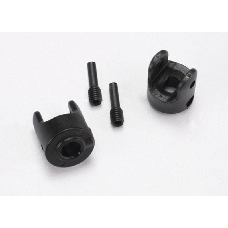 TRAXXAS 7057 Yokes, differential and transmission (2)/ 3x10mm screw pin (2)