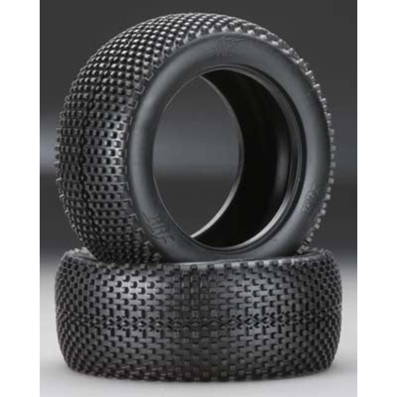 HB RACING 67909 Block 1/8 Truggy Tire (2) Red