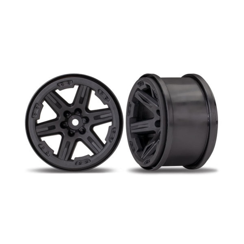TRAXXAS 6772 Wheels, RXT 2.8 black