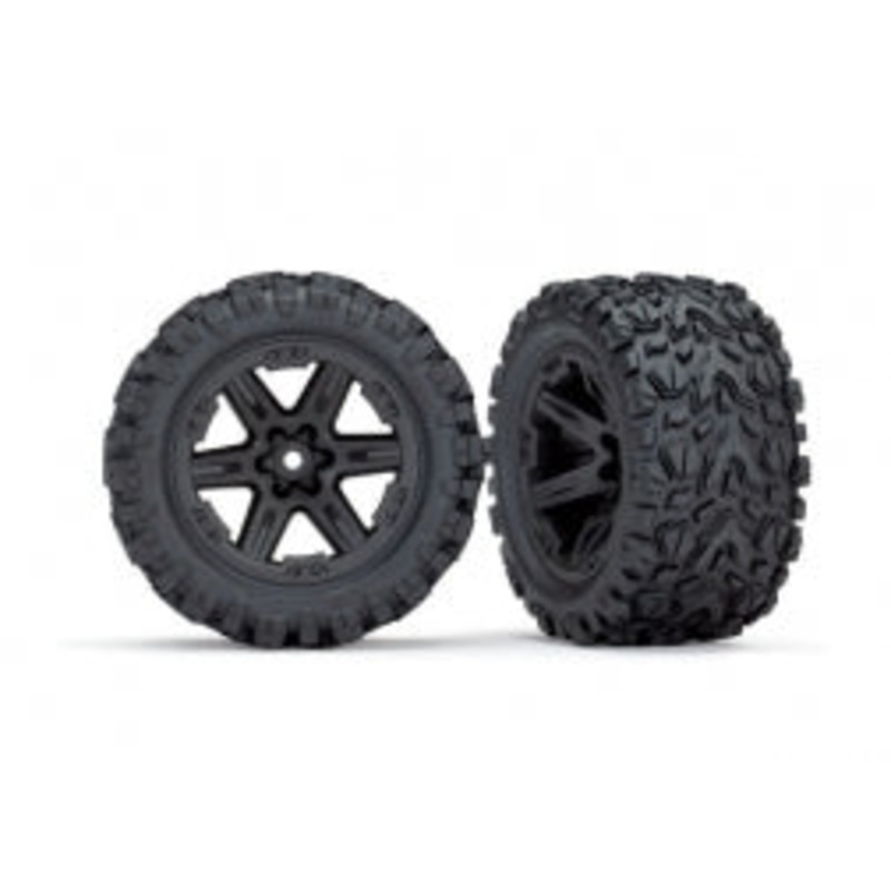 TRAXXAS 6773 2.8" RXT black wheels, Talon Extreme tires