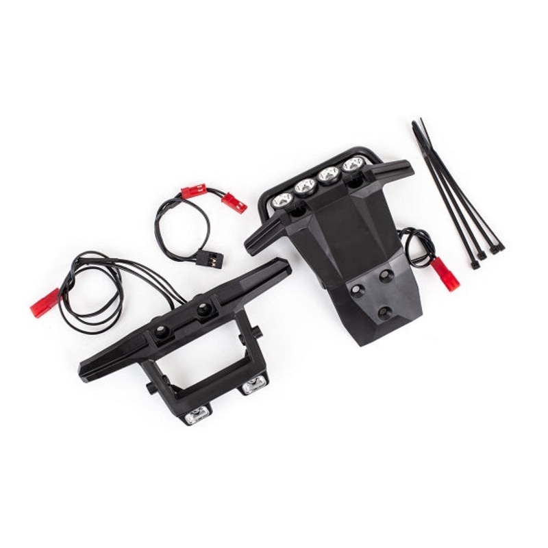 TRAXXAS 6793  LED light set, complete (includes front and rear bumpers with LED light bar, rear LED harness, & BEC Y-harness) (fits 4WD Rustler)