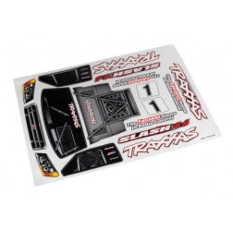 TRAXXAS 6813R Decal sheet, Slash 4X4