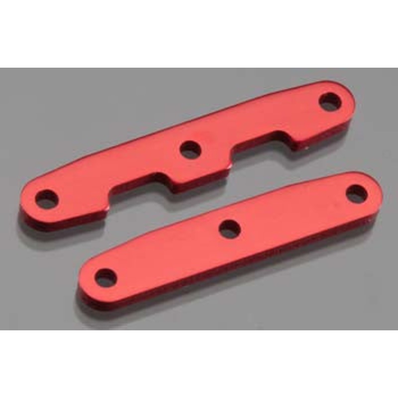 TRAXXAS 6823R Bulkhead Tie Bars Front Rear Red Aluminum