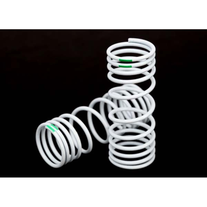 TRAXXAS 6862 Springs, front (progressive, -10% rate, green) (2) : SLASH 4X4, STAMPEDE 4X4