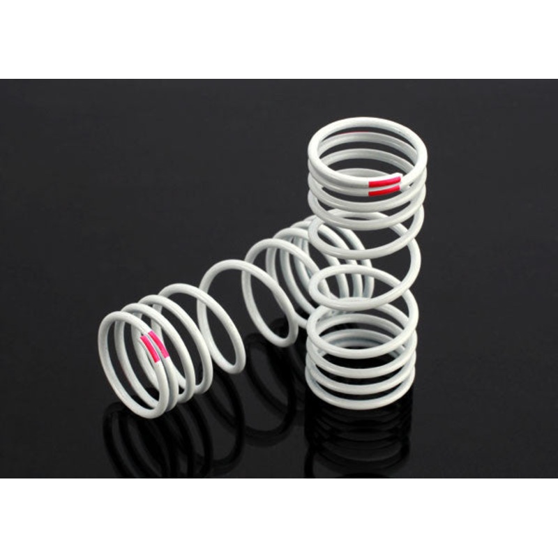 TRAXXAS 6863 Springs, front (progressive, +10% rate, pink) (2) : SLASH 4X4, STAMPEDE 4X4