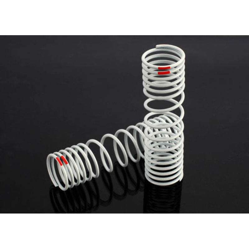 TRAXXAS 6865 Springs, rear (progressive, -20% rate, orange) (2) : SLASH 4X4, STAMPEDE 4X4