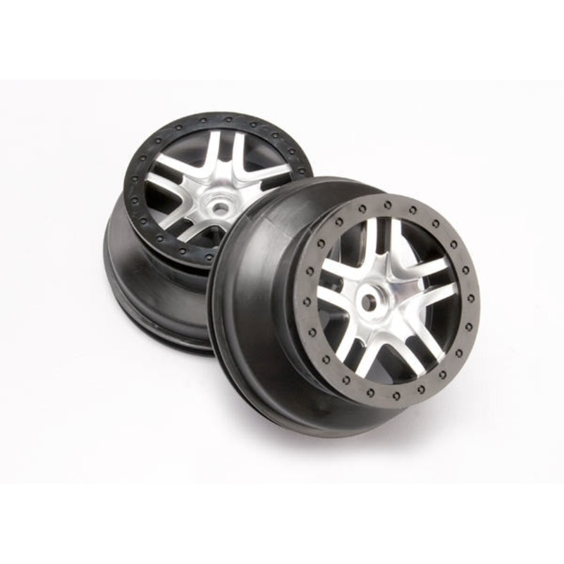 TRAXXAS 6872 Wheels SCT Split-Spoke Chrome Slash 4x4