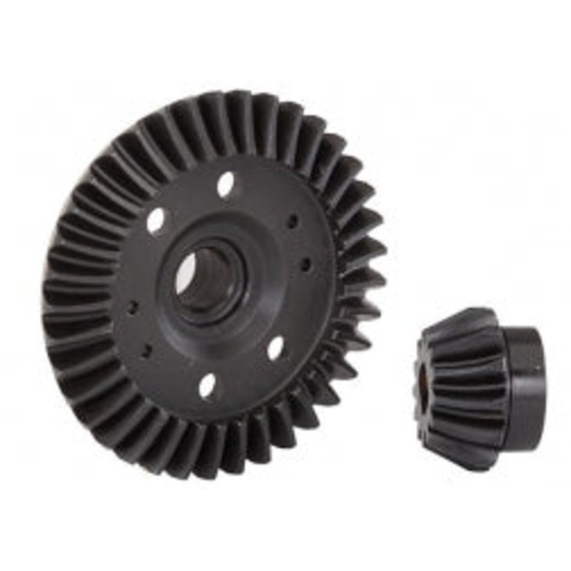 TRAXXAS 6879R Ring gear, differential pinion gear, differential machined, spiral cut Rear