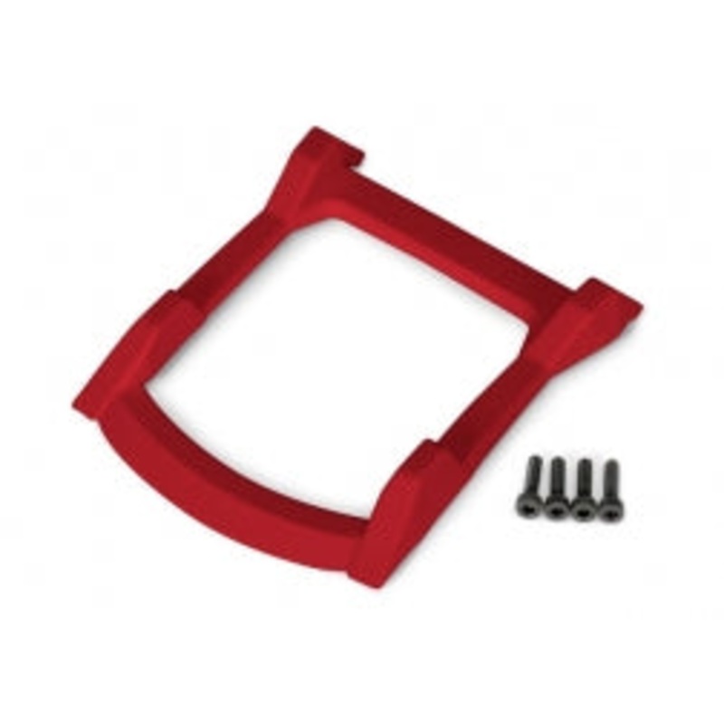 TRAXXAS 6728R Skid plate, roof (body) (red)/ 3x12mm CS (4)