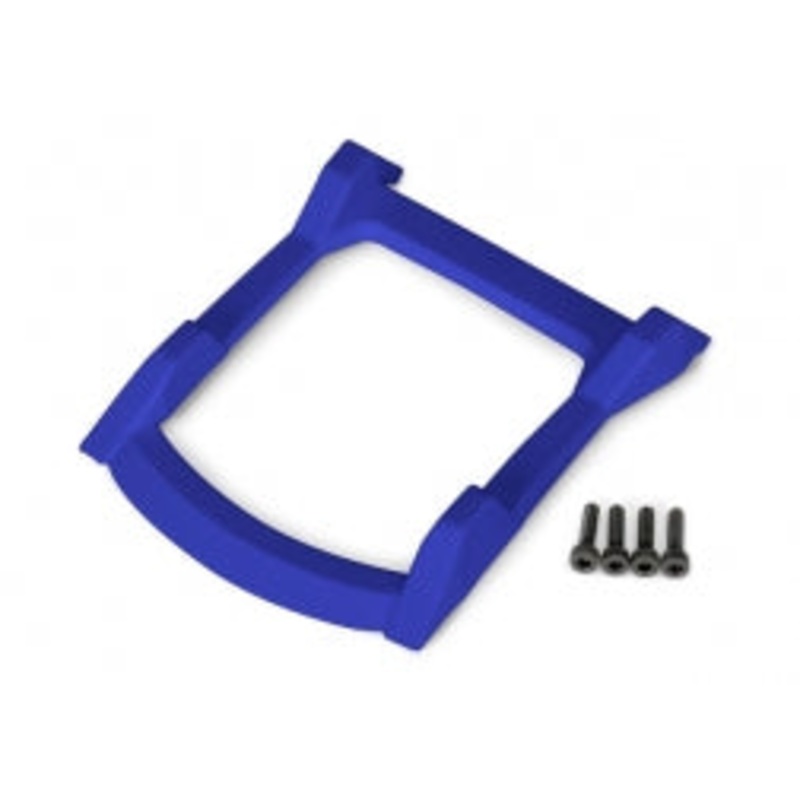 TRAXXAS 6728X Skid plate, roof (body) (blue)/ 3x12mm CS (4)