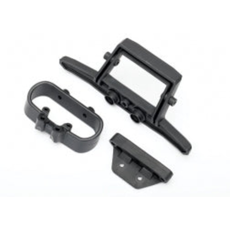 TRAXXAS 6737 Bumper, rear/ bumper mount, rear RUSTER 4X4