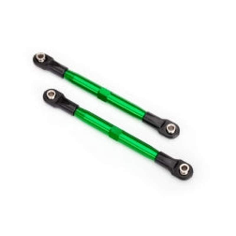 TRAXXAS 6742G Toe links (TUBES green-anodized, 7075-T6 aluminum, stronger than titanium) (87mm) (2)/ rod ends, rear (4)/ rod ends, front (4)/ aluminum wrench (1)