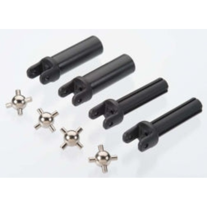 TRAXXAS 6759 Half shafts, heavy duty external splined (2)/ internal splined (2)/ metal u-joints (4)