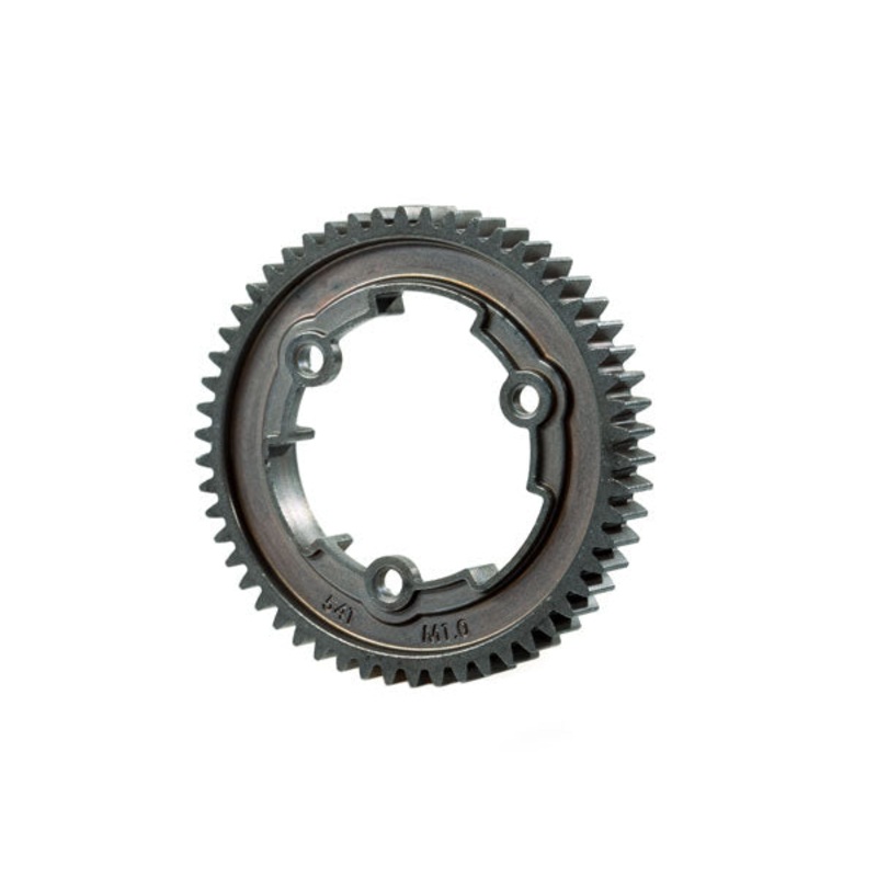TRAXXAS 6449R Spur gear, 54T steel wide-face 1.0 metric pitch