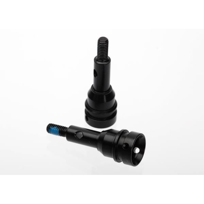 TRAXXAS 6454 Stub axle, front, 6mm (steel-splined constant-velocity driveshaft) (2)