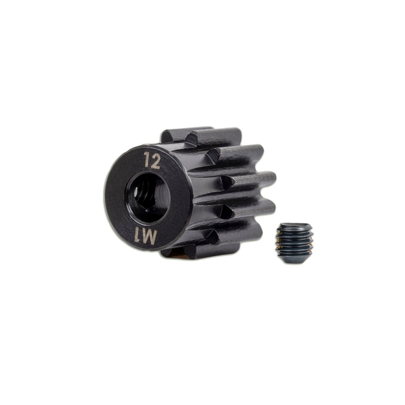TRAXXAS 6482X Gear, 12-T pinion (1.0 metric pitch) (fits 5mm shaft)/ set screw