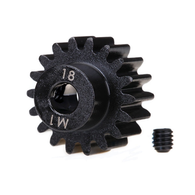 TRAXXAS 6491R Pinion Gear 18T 1 Mod1 Machined Fits 5mm Shaft