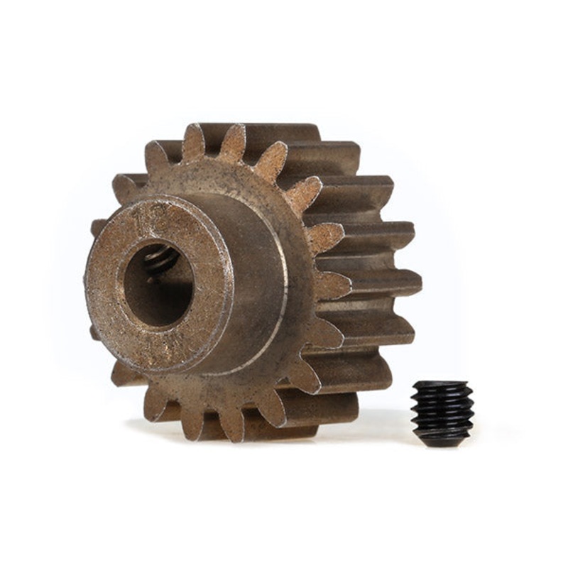 TRAXXAS 6491X Pinion Gear mod1 18T fits 5mm shaft w/ set screw compatible with steel spur gears