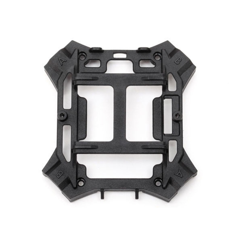 TRAXXAS 6624 Main frame, lower (black) / 1.6x5mm BCS (self-tapping) (4)