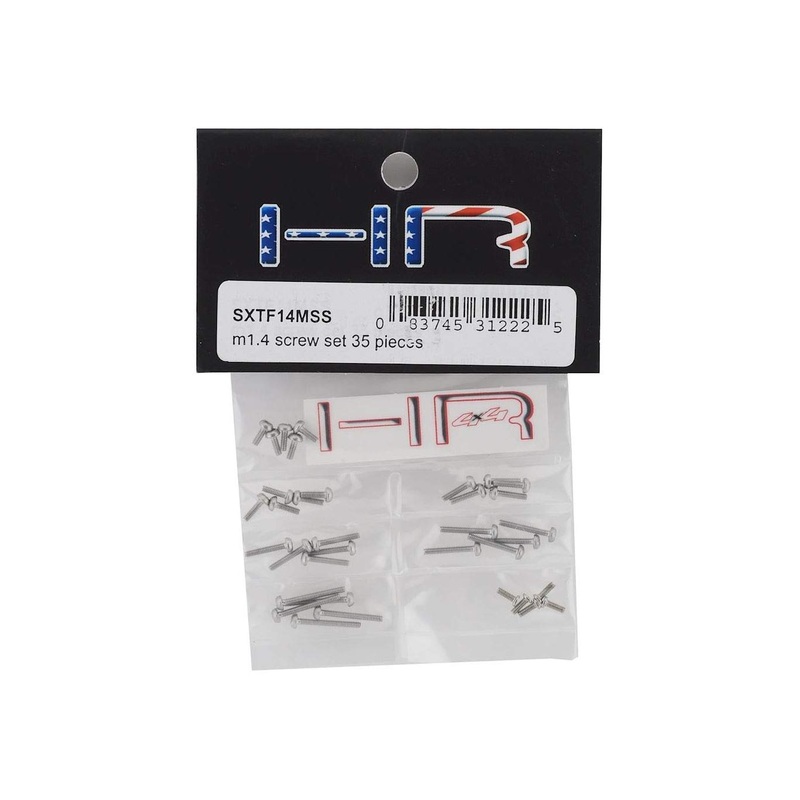 HOT RACING SXTF14MSS 1.4mm m1.4  Round head screw set 35 pieces scx24 0.05 or 1.27 Hex Tool