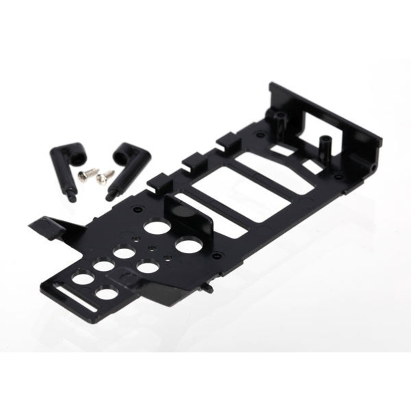 TRAXXAS 6326 Main frame, battery holder (1)/ canopy mounting posts (2)/ screws (2)