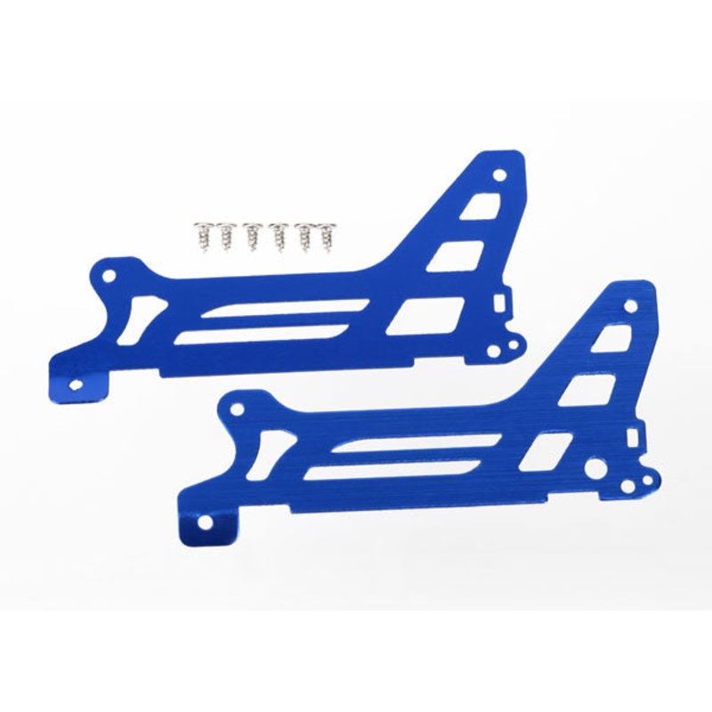 TRAXXAS 6328 Main frame, side plate, outer (2) (blue-anodized) (aluminum)/ screws (6)