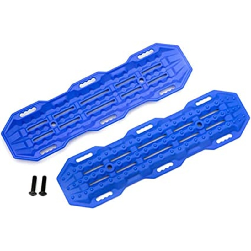 TRAXXAS 8121X Traction boards, blue/ mounting hardware