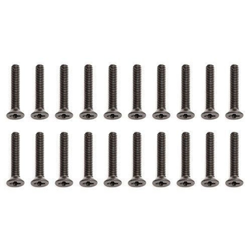 ASSOCIATED 21135 Flat Head Phillips Screw M2x12 RC18T (20)  *DISC*