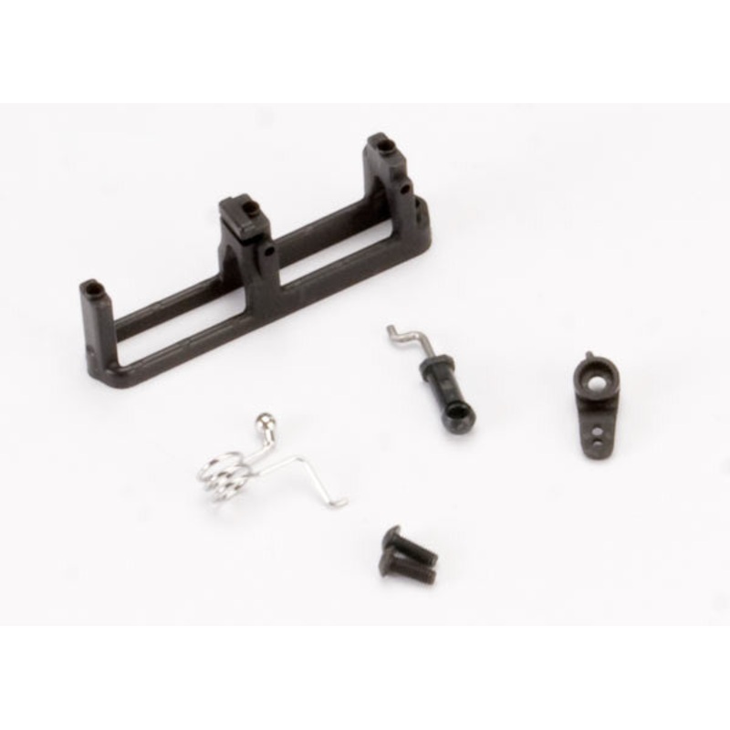 TRAXXAS 5668 Linkage, shift (includes: ball collar, spring, ball cup, servo horn, linkage wire)/ shift servo mount/ 3x8mm BCS (2)