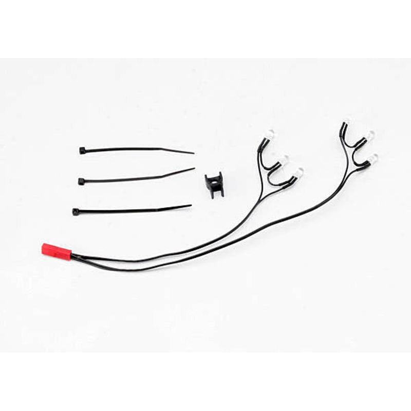 TRAXXAS 5688 LED lights, rear harness (6 red lights), Summit (1)/ wire clip (1)