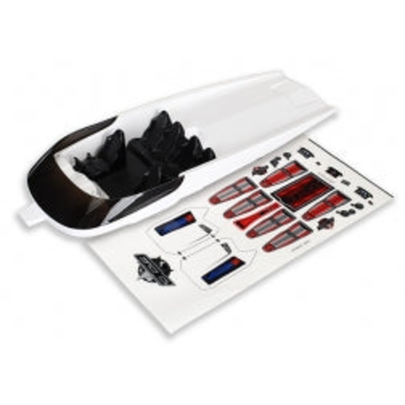 TRAXXAS 5765 Hatch, DCB M41, white (no graphics)/ decal sheet