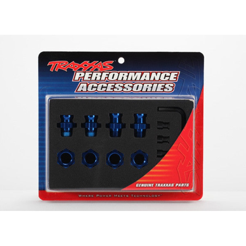 TRAXXAS 5853X Wheel Hubs splined 17mm Blue