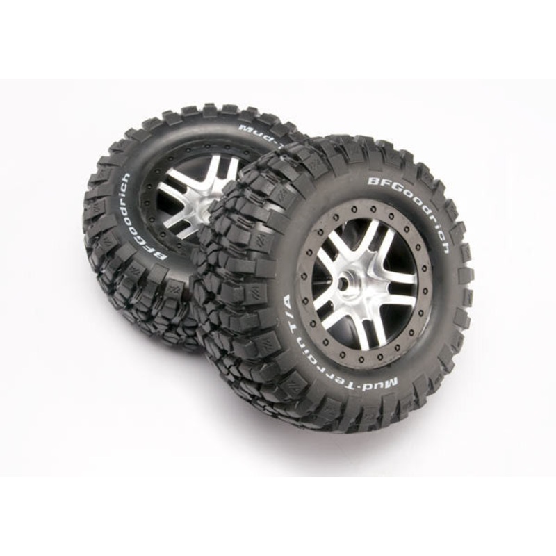 TRAXXAS 5877  Tire/Wheel Assembly Glued Slash 4x4