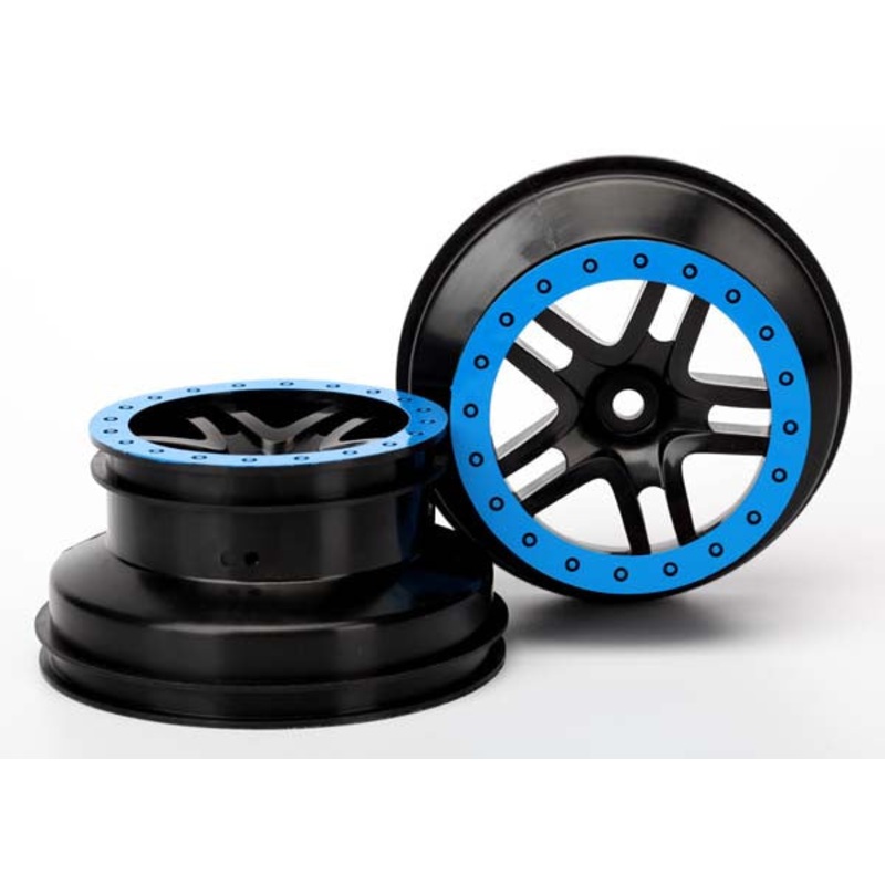 TRAXXAS 5886A Wheels SCT Split-Spoke Black 2WD Front