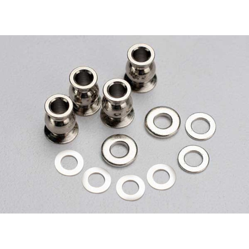 TRAXXAS 5529 Shim set, 3x7x1mm (2), 3x6x0.5mm (4), 3x7x2mm (2)/ hollow balls, captured (4) : SLASH 2WD, RUSTLER, STAMPEDE 2WD TRA5529